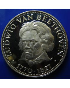 Paraguay 	 150 Guaranies	1974	 Ludwig van Beethoven - Silver / Proof