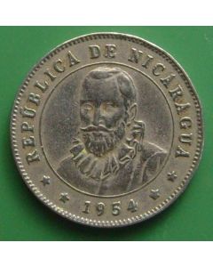 Nicaragua 	 25 Centavos	1954