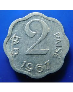 India-Republic	 2 Paise	1967	 - Calcutta, Asoka Lion pedestal