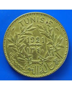 Tunisia 	 2 Francs	1921	 Chambers of Commerce Coinage