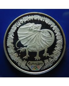 Australia 	 5 Dollars	2000	 - Frill-necked lizard - Silver / Proof