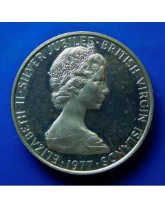 British Virgin Islands 	Cent	1977	 25th Anniversary of the accession of Queen Elizabeth II – Silver / Proof