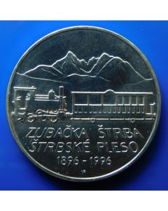 Slovakia	 200 Korun	1996	 Centennial - Mountain Railway to Strba Lake