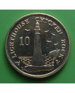  Isle of Man 	 10 Pence	 2006AA	 Chichen Rock Lighthouse - unc