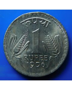 India-Republic	 Rupee	1976	 -  Type 2 - Grain ears, Calcutta mint 