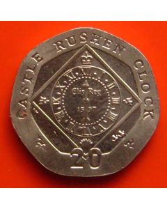  Isle of Man 	 20 Pence	2006AA	 Castle Rushhen Clock - unc