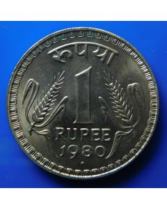 India-Republic	 Rupee	1980	 -  Type 3 - Grain ears, Bombay mint 