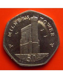  Isle of Man 	 50 Pence	2006	 Milner's Tower