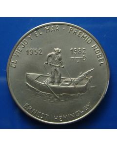 Carib.C.	 Peso	1982	 Ernesr Hemingway  - Small boat – unc