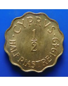 Cyprus  ½ Piastre  1949