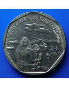 India-Republic	 Rupee	1988	 - F.A.O. Rainfed farming, Bombay mint