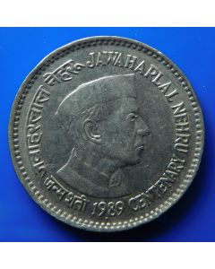 India-Republic	 Rupee	1989	 - 100th Ann. Of Nehru's Birth, Bombay mint