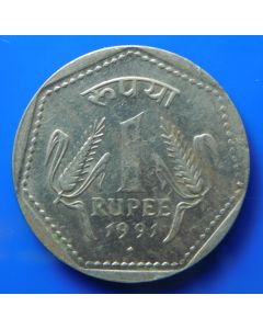 India Republic	 Rupee	1991	 - Bombay mint