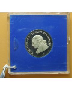 Germany Democratic Republic 	 5 Mark	1978	 175th Ann. Death of Friedrich Klopstock - in Original sealed box,  Proof