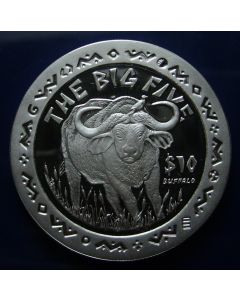 Sierra Leone 	 10 Dollars	2001	  Buffalo - Silver / Proof