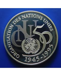 France 	 5 Francs	1995	  United Nations /  Silver