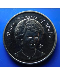 Niue 	 Dollar	1997	 Princess of Wales