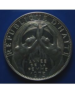 Haiti 	 25 Gourdes	1975	 - International Woman's Year - BU/ Silver