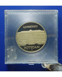 Germany Democratic Republic 	 5 Mark	1986	 Potsdam Sanssouci Palace – in Original sealed box,  Proof