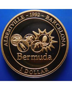 Bermuda 	 Dollar	1992	Only 250 pices made, Olympic Games 1992 