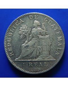 Guatemala 	 1 Real	1899	 Silver; Guatemala Mint; AUNC with nice golden toning 