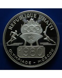 Haiti 	 50 Gourdes	1977	 - 1980 Moscow Olympics - Proof / Silver