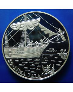 Tokelau 	5 Tala	1993	 Sailing Ship "H.M.S. Pandora" - Silver / Proof
