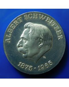 Germany Democratic Republic 	 10 Mark	1975	 Centenary Birth of Albert Schweitzer - Silver