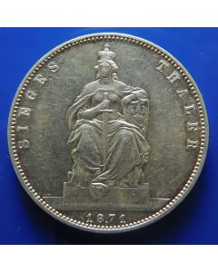 German States 	 Preussen	 Thaler	 1871A	 Victory over France