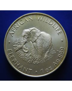 Zambia 	 5000 Kwacha	2000	  - Elephant - Silver / matte