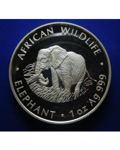 Zambia 	 5000 Kwacha	2000	  - Elephant - Silver