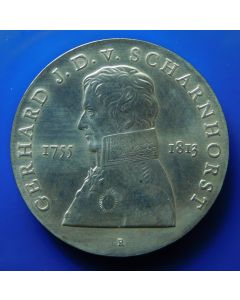 Germany Democratic Republic 	 10 Mark	1980	 225th Ann. Birth of Gerhard von Scharnhorst - Silver