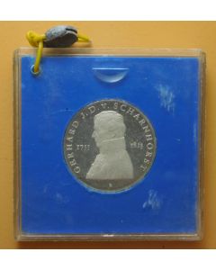 Germany Democratic Republic 	 10 Mark	1980	 225th Ann. Birth of Gerhard von Scharnhorst – in Original sealed box, Proof / Silver