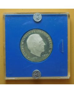 Germany Democratic Republic 	 10 Mark	1981	 150th Ann. Death of Georg Hegel – in Original sealed box,  Proof / Silver