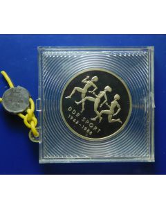 Germany Democratic Republic 	 10 Mark	1988	 40 Years of East German Sports -in Original sealed box,  Proof