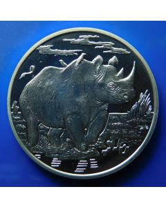 Sierra Leone 	 10 Dollars	2007	 Rhino - Silver / Proof