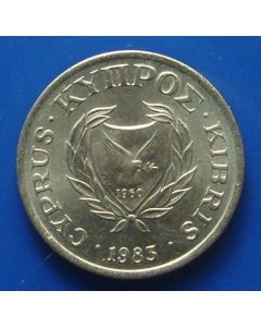 Cyprus	 Cent	1983	 - Stylized bird – unc