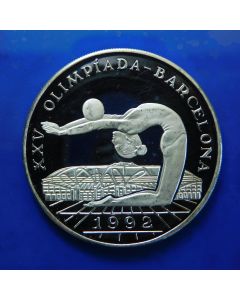 Guinea-Bissau 	 10.000 Pesos	1992	 XXV Olympics - Proof - Silver