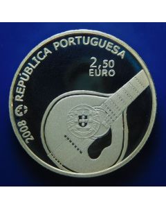 Portugal 	 2½ Euro	2008	 Fado, a Portuguese musical genre, Silver / Proof