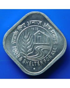 India-Republic	 5 Paise	1978	 - F.A.O. Food and Shelter For All, Bombay