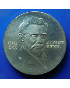 Germany Democratic Republic 	 20 Mark	1973	 60th Ann. Death of August Bebel - Silver