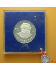 Germany Democratic Republic 	 20 Mark	1974	250th Ann. Death of Immanuel Kant – in Original sealed box, Proof / Silver