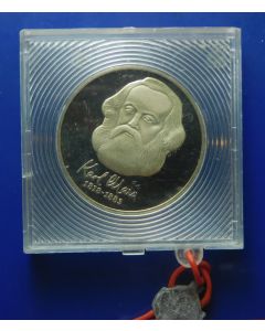 Germany Democratic Republic 	 20 Mark	1983	100th Ann. Death of Karl Marx -in Original sealed box,  Proof