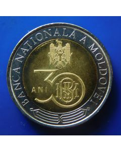 Moldova 	 10 Lei	2021	 30th Anniversary of the National Bank of Moldova 