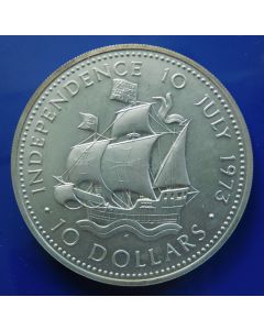 Bahamas 	10 Dollars	1973	  Independence 10 July 1973 