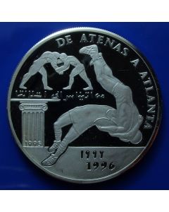 Saharawi Arab Dem. Rep. 	500 Pesetas	1995	 Wrestlers - Silver