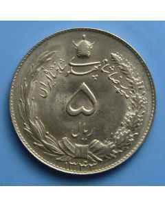 Persia	 5 RIALS	1343	  Muhammad Reza Pahlavi Shah