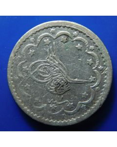 Ottoman Empire	 5 Kurush	 - AH 1277/7	 (1867AD)	 Abdul Aziz  – silver