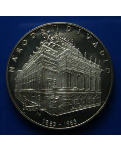 Czechoslovakia 	100 Korun	1983	 Proof - 100th Ann. Of National Theater of Prague - Silver