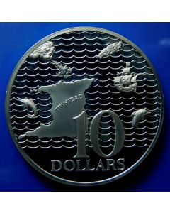 Trinidad & Tobago 	 10 Dollars	1978	 Silver Proof isseu